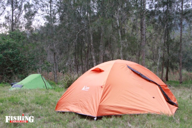 Very relieved to find some flat land to camp in such rugged country