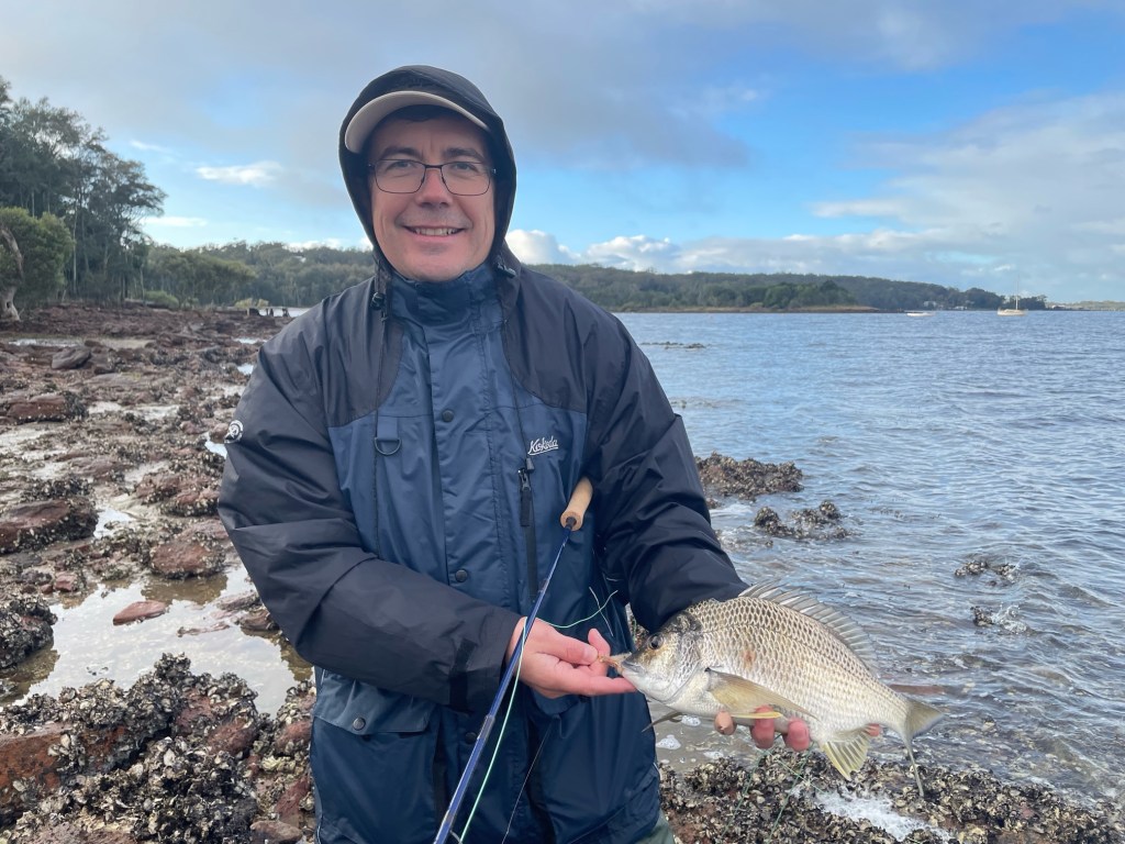Fly fishing for bream