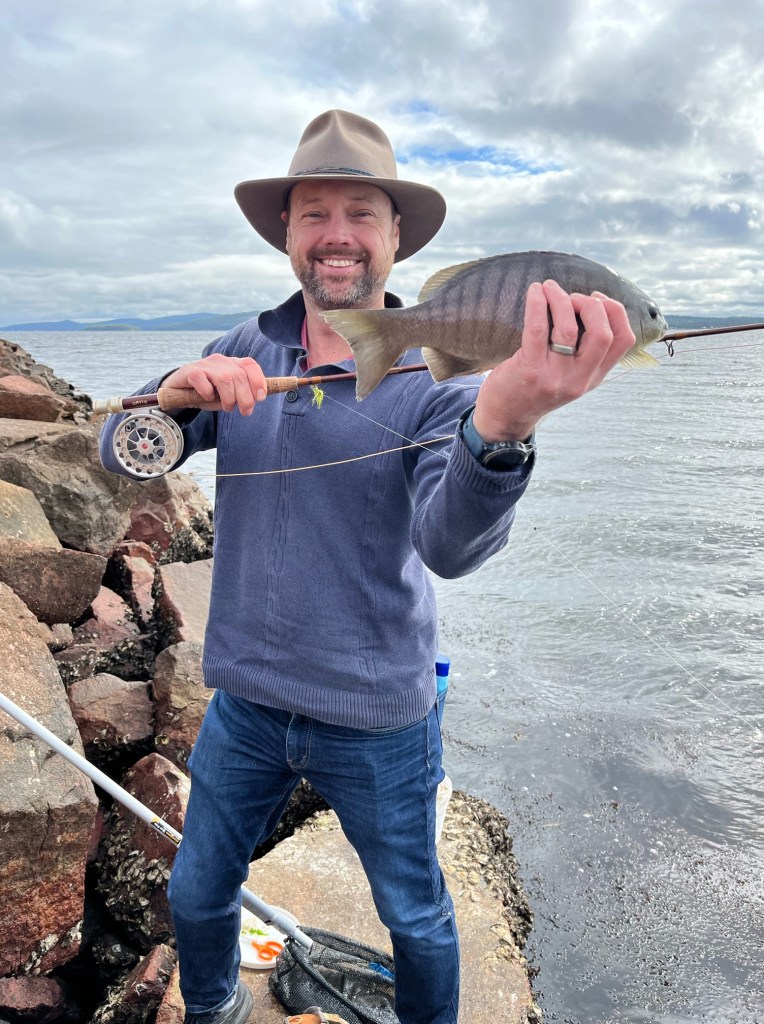 Blackfish caught on fly